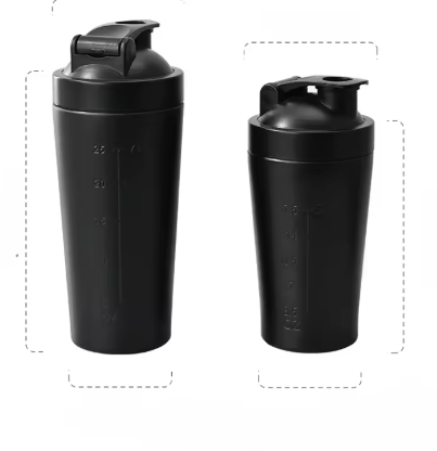 Stainless steel shaker Black