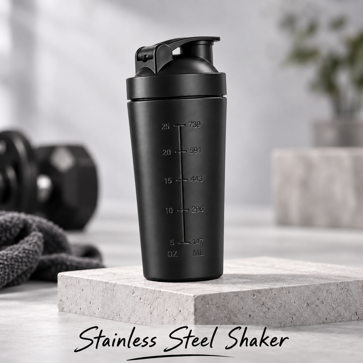 QuickGrip - Grips + Stainless Steel Shaker + Gym Towel